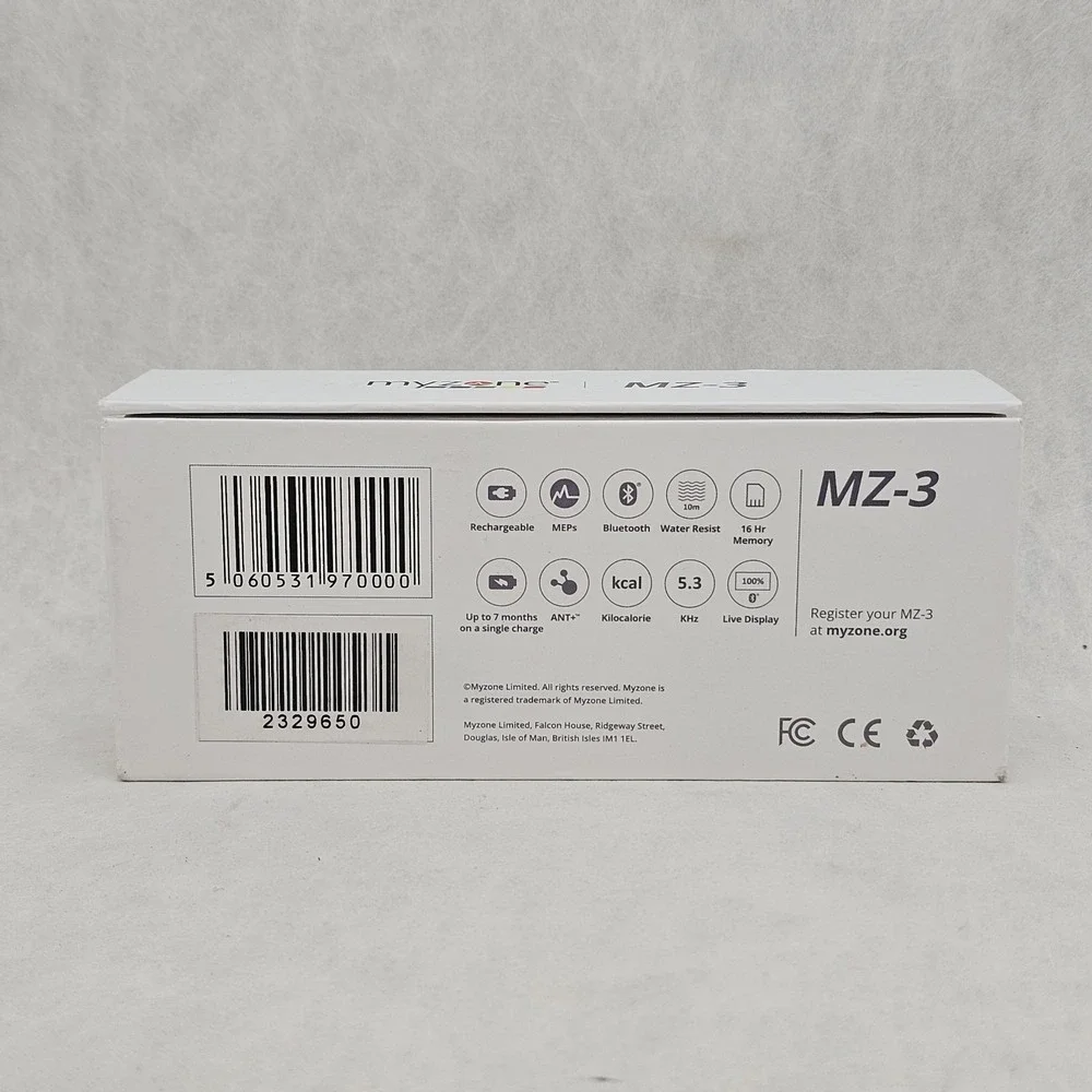 NIB MYZONE MZ-3 Heart Rate Bluetooth Monitor | Belt | USB Charger Fitness Gym